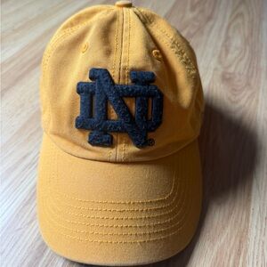 ‘47 Brand Notre Dame Fighting Irish Fitted Hat Size Small Gold ND Logo Cap